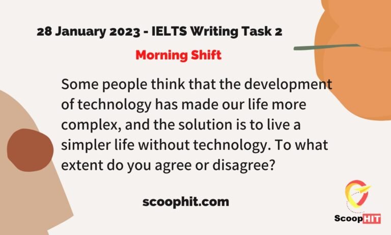 28 january 2023 ielts writing task 2 technology,
