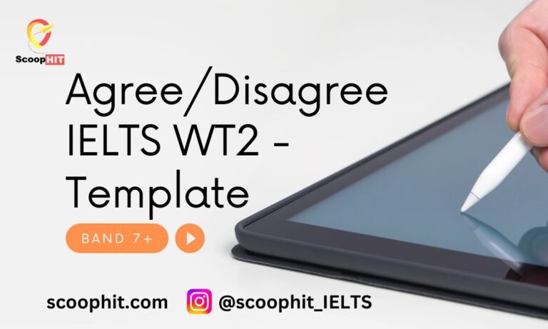 agree disagree IELTS WT2 essay template
