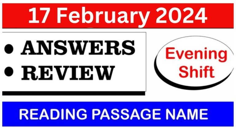 17 Feb 2024 IELTS Exam Review and Answers