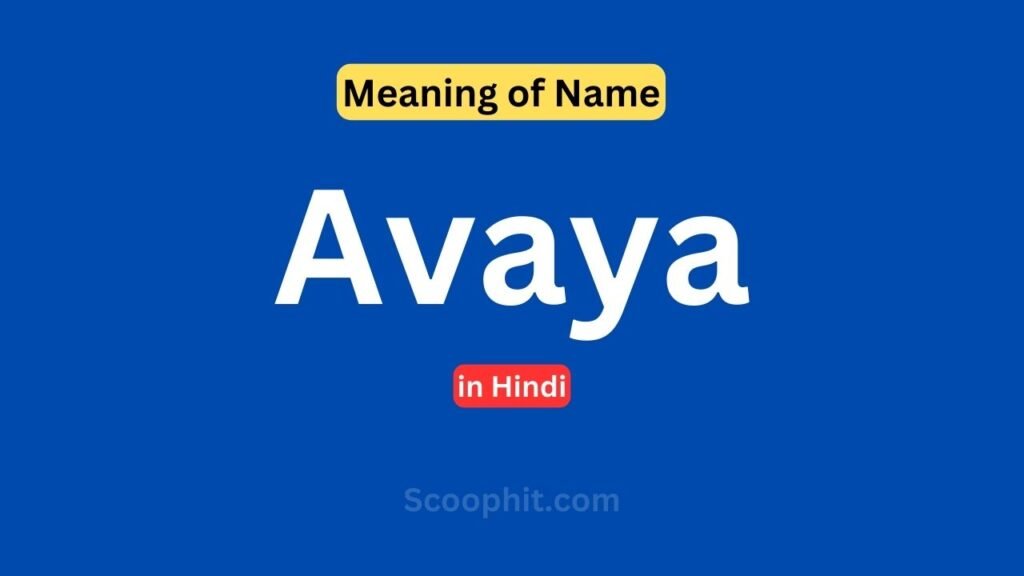 Avaya Name Meaning in Hindi