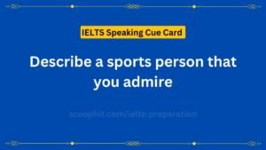 Describe a sports person that you admire